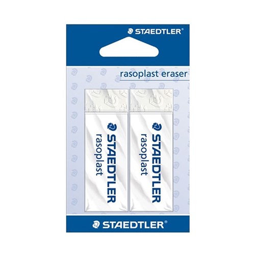 ZSD526 B20BK2 STAEDTLER Rasoplast Eraser Large Carded Kookaburra